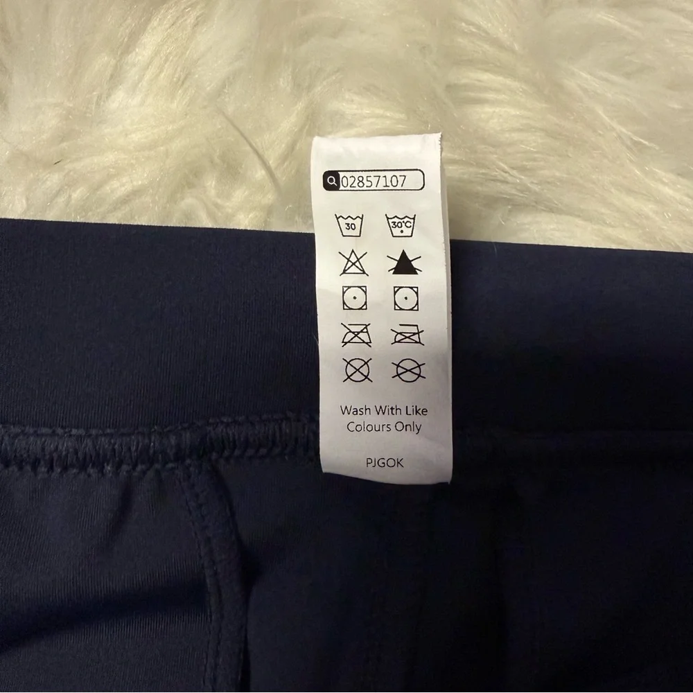 Halara XS Tall Navy Wide Leg Pants 02857107 | High Rise Stretch Dress Trousers - Picture 6 of 8